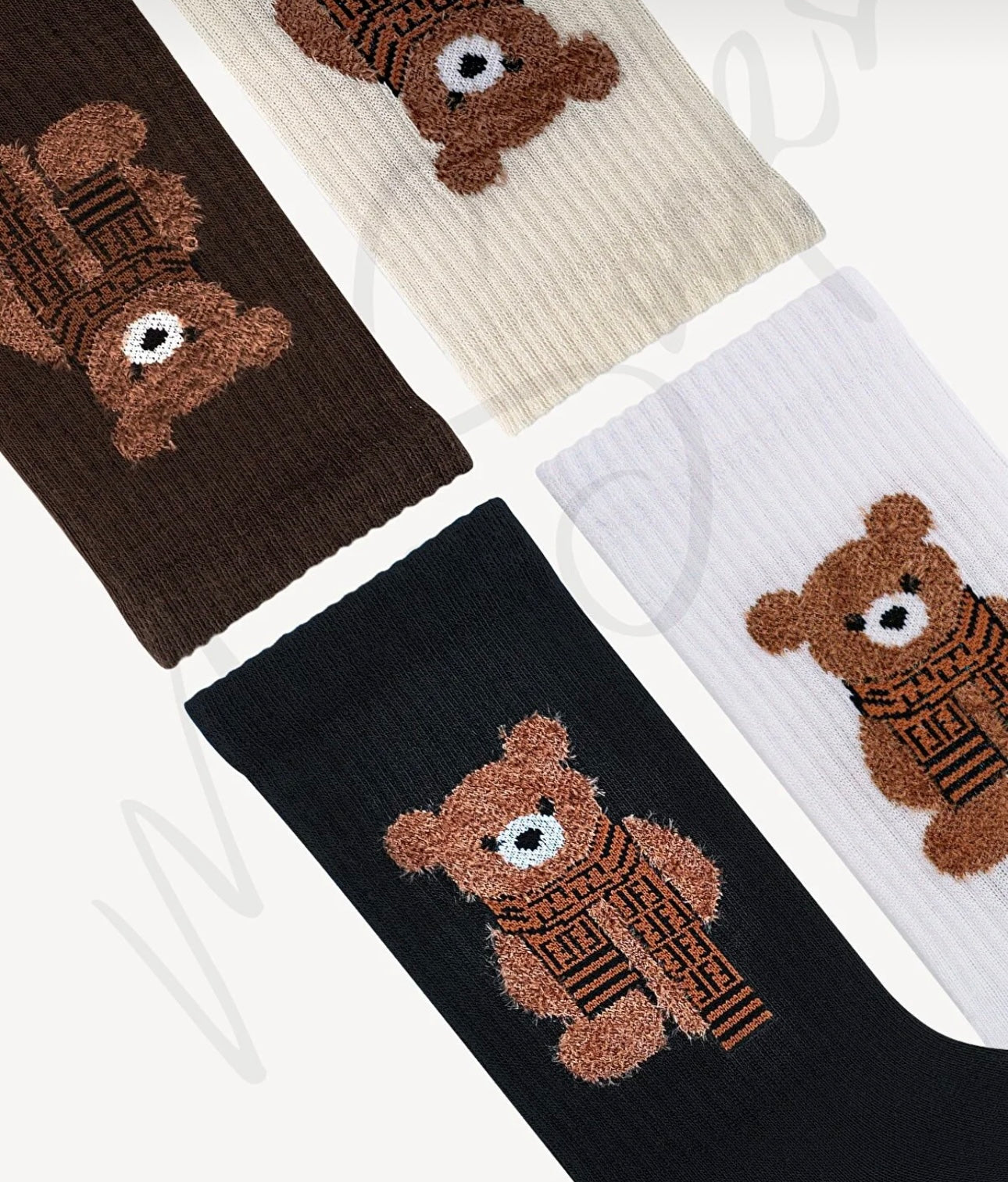 4 adet Mono Socks Tedy Bear Çorap