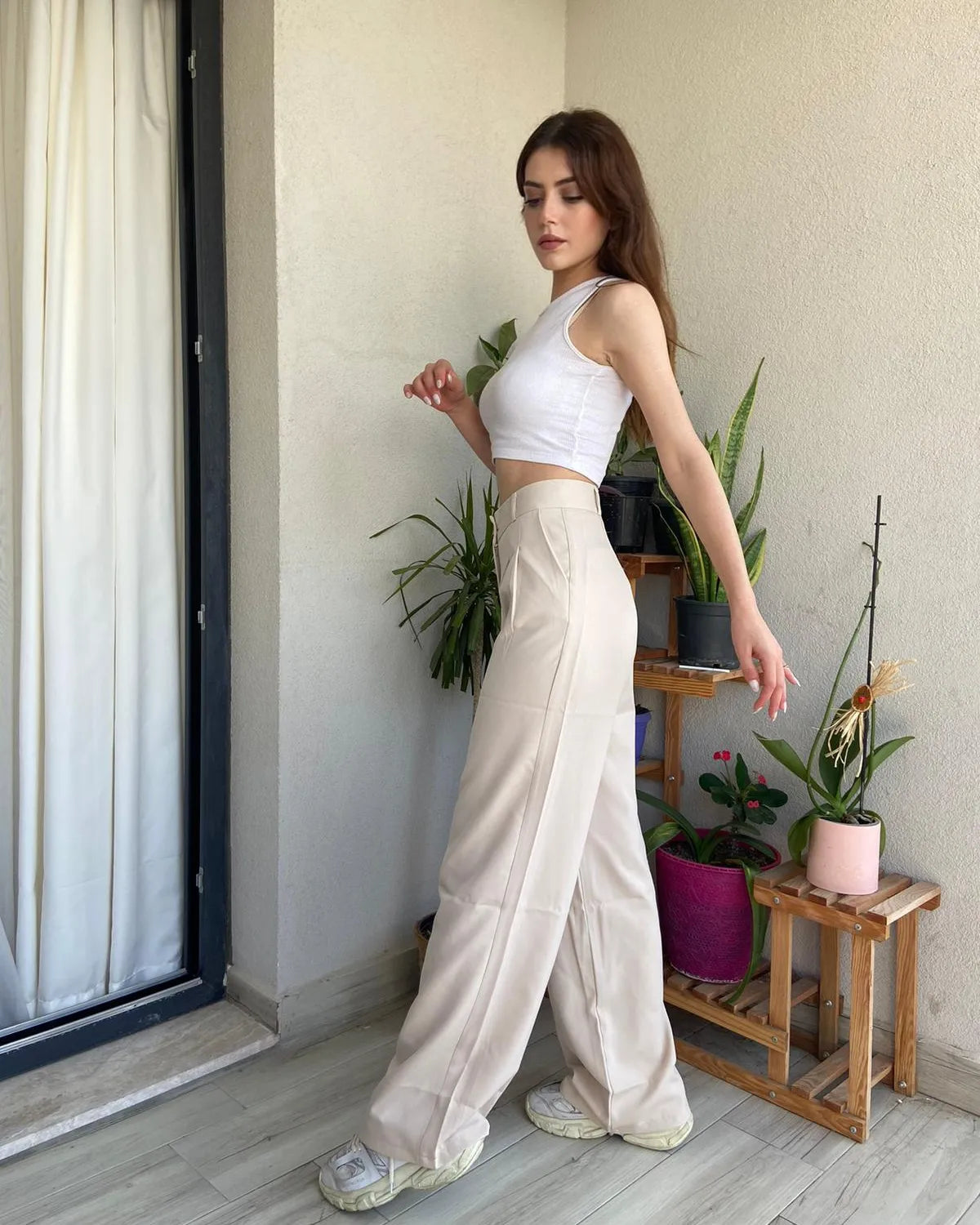 High Waist palazzo pants